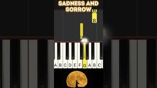 Sadness and Sorrow Piano Tutorial Easy and Slow Sad Song From Naruto Toshio Masuda [upl. by Lanod]