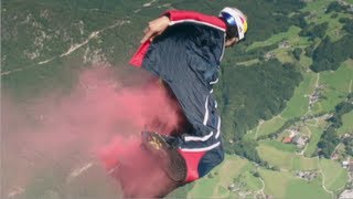 BASE jump from a helicopter  Wing suits in Austria [upl. by Berstine]