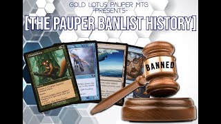 The Complete History of Magic the Gathering Pauper Banlist [upl. by Anauqahs]