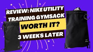 Review Nike Utility Training Gymsack 17L [upl. by Glick]