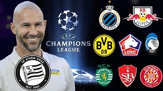 SK STURM GRAZ  UEFA CHAMPIONS LEAGUE Auslosung 202425 Ausblick Prognosen und Überraschungen [upl. by Hsakiv]