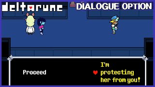 quotIm protecting her from youquot Weird Route dialogue option  Deltarune Chapter 2 [upl. by Brendis]