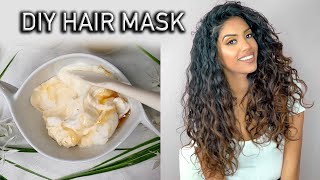 4 Ingredient Moisturizing amp Repairing Hair Mask for DryDamaged Hair  AribaPervaiz  Natural DIY [upl. by Ansley]