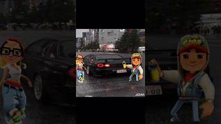 JDM Car × Subway Surfers jdmsupramk4rx7s14gtr34toyotanissanviralshortfypdrift trendphonk [upl. by Amann]