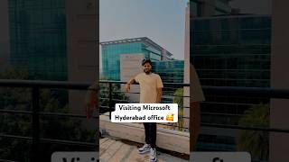 Microsoft office Hyderabad 🥰 microsoft hyderabad office microsoftoffice viralvideo shorts [upl. by Stronski]