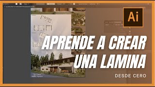 Como hacer un PANEL  LAMINA de PRESENTACION en ILLUSTRATOR 🎨🖌️ [upl. by Eanom170]