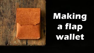 Making a simple flap wallet [upl. by Ogden195]