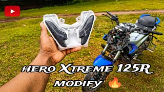 Hero Xtreme modify 🔥 headlight sticker modified 🥵  trending modify modifystickers [upl. by Airtened]