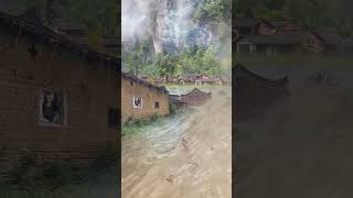 Lightning Strikes Thunder Roars Heavy Rain  Epic Storm Footage shorts aihanck rain flood [upl. by Rednazxela]