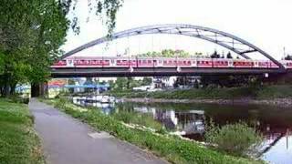 Personenzug auf der Lahnbrücke in Lahnstein [upl. by Schoenfelder]