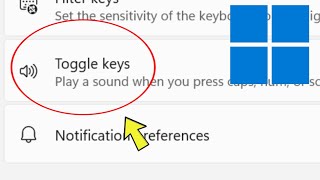 Toggle Keys Setting in Windows 11 in Laptop amp Computer [upl. by Soane]