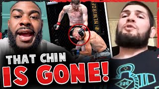 Reactions to TJ Dillashaw vs Cory Sandhagen Khabib REACTS Aljamain Sterling sends MESSAGE to TJ [upl. by Upton]