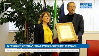 IL PRESIDENTE PITTELLA RICEVE L’ASSOCIAZIONE MONDI LUCANI [upl. by Ahsiya]