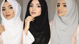 SIMPLE FULL COVERAGE HIJAB STYLES [upl. by Ylyl816]