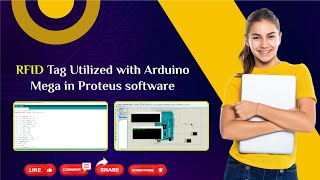 RFID tag utilized with Arduino Mega in Proteus software [upl. by Imiaj]