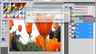 Photoshop CS5 Tutorial Using the Gradient Tool Adobe Training Lesson 83 [upl. by Loredana]