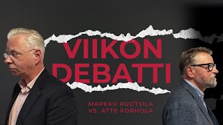 Viikon debatti  Markku Ruotsila vs Atte Korhola 23102024 [upl. by Ynahteb]