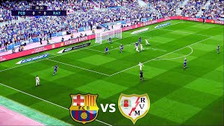 Barcelona vs Rayo Vallecano  PES Gameplay  مباراة برشلونة و رايو فاليكانو  مباراة كاملة [upl. by Aibun]