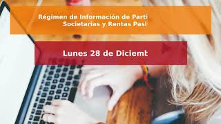 Ref 086PR Régimen de Participaciones Societarias y Rentas Pasivas Resolución General AFIP 4697 [upl. by Neved]