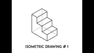 1ST ISOMETRIC DRAWING TUTORIAL [upl. by Milka]