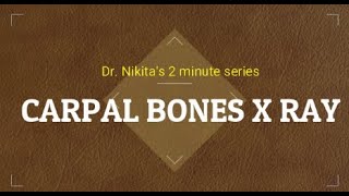 Carpal bones ossification [upl. by Nelram930]