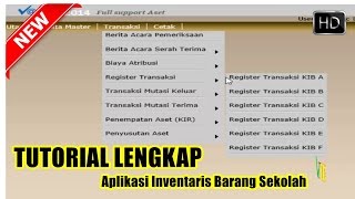 TUTORIAL LENGKAP Penggunaan Aplikasi Inventaris Barang Sekolahan KIB [upl. by Bartolomeo]