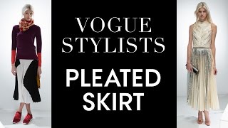 Two Ways to Style a Pleated Proenza Schouler Skirt – Vogue Stylists [upl. by Tace]