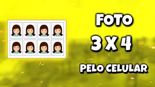 CONHEÇA O MÉTODO para FAZER FOTO 3X4 pelo CELULAR passo a passo [upl. by Atinar689]