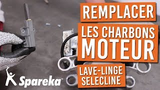 Comment remplacer les charbons moteur de votre lave linge SELECLINE [upl. by Eiro]