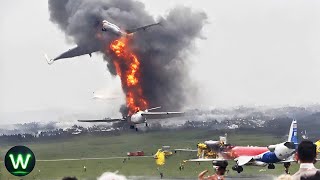 Tragic Shocking Aviation Moments Filmed Seconds Before Disaster You Wouldnt Believe if Not Filmed [upl. by Lihcox168]