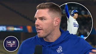 Freddie Freeman talks about the moment he hit a walkoff grand slam in the World Series [upl. by Enerod304]