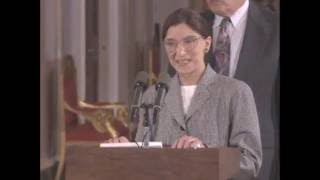 Ruth Bader Ginsburg SwearingIn 1993 [upl. by Hultin12]