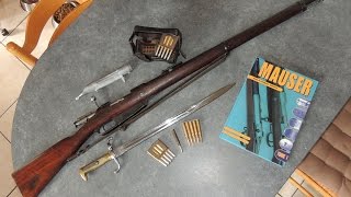 Le fusil G88 Allemand avec sa baïonnette ses munitions et cartouchière [upl. by Heeley]