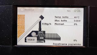 Kostrzewa EEI 15kw VG  piec na pellet  czyszczenie przeważanie pelletu [upl. by Blank]