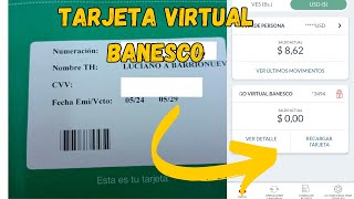 NUEVA TARJETA VIRTUAL BANESCO DIVISAS PREPAGADA [upl. by Dewie]