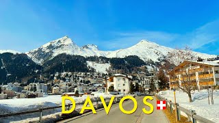 Davos Switzerland 4K  The largest resort in the Alps [upl. by Onateyac]