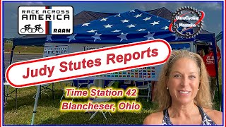 Judy Stutes Reports from RAAM Time Station 42 [upl. by Linzy]