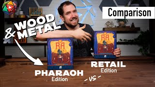 RA Regular Vs Deluxe Pharaoh Edition  Board Game Unboxing [upl. by Tobin]