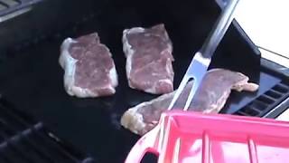 How To Use A True quotMiraclequot Grill Mat  Cooking NY Strip Steak On The Kona BBQ Grill Mat [upl. by Chloris]