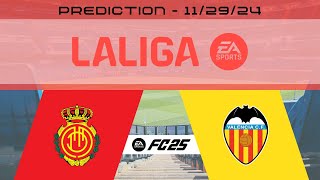 RCD Mallorca vs Valencia CF  Prediction  202425 LaLiga EA Sports  EA FC 25 [upl. by Atnahsa]