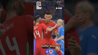 KIEFFER MOORE SCORES Iceland vs Wales [upl. by Marb]