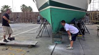 Bow thruster installation Docking by Control LLC [upl. by Tiram74]