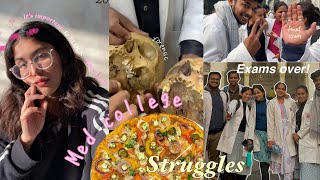 MBBS Vlog38 Final exams ke baad Struggles in govt medical college Balancing med life [upl. by Abehsat]