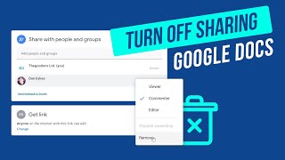 How to Unshare a Google Doc  Stop Sharing Google Doc [upl. by Hammerskjold762]