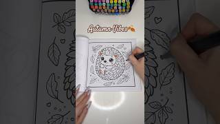 Cute coloring page 🥰 fall coloringpages coloring [upl. by Anomahs188]