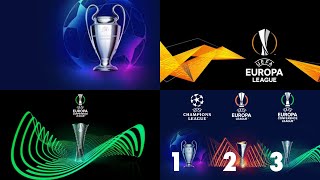 UEFA Champions League Europa League and Europa Conference League Draw [upl. by Janella]