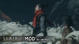 SEKIRO MOD 검빨 세키로 검정 옷에 빨간 목도리 [upl. by Bethena]