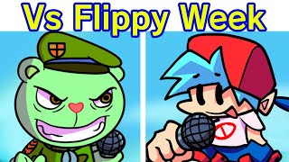 Friday Night Funkin  VS Flippy FULL WEEK  Cutscenes FNF ModHard Happy Tree Friends [upl. by Rolan252]