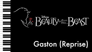 Gaston Reprise  Beauty and the Beast  Piano AccompanimentRehearsal Track [upl. by Clauddetta725]