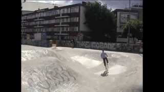 Penny Farthing  in a London bmx stunts skate park [upl. by Rist]